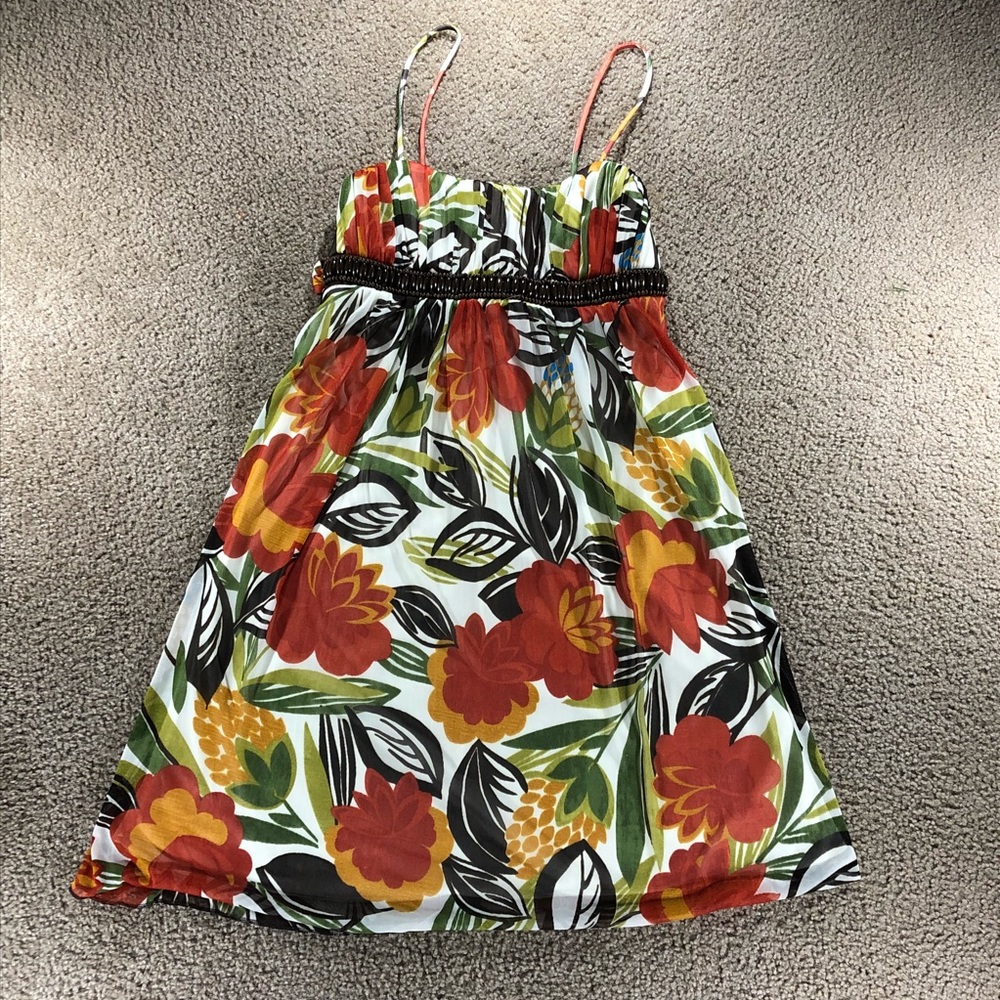 City Triangles Floral Print Mini Dress Juniors Sm.